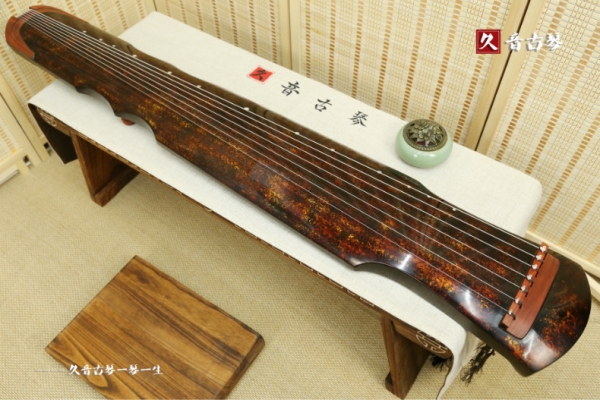 牡丹江市收藏级古琴【犀牛皮纹伏羲式】